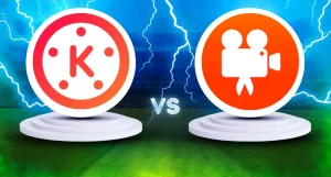 KineMaster vs Videoshop video editing apps comparison interface