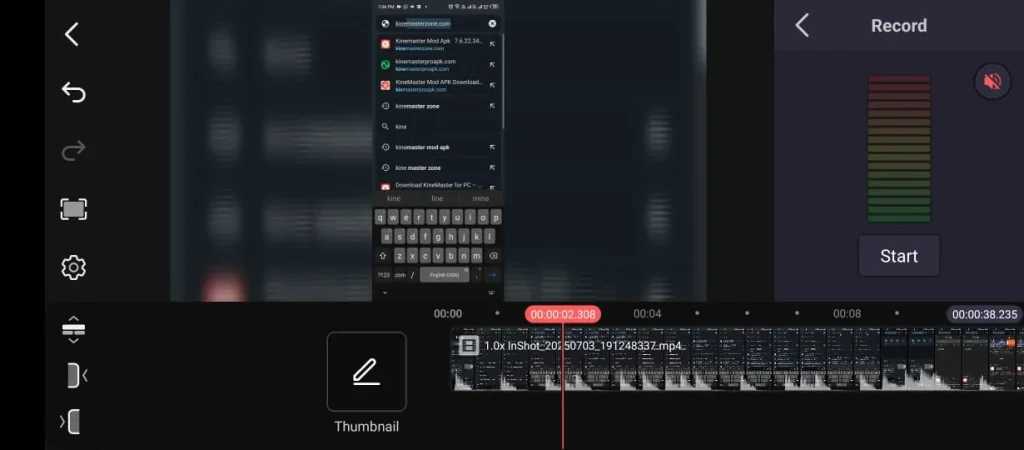 Advanced sound customization options in KineMaster pro APK for professional audio editing