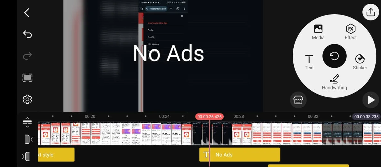 KineMaster Mod APK with No Ads feature for uninterrupted video editing