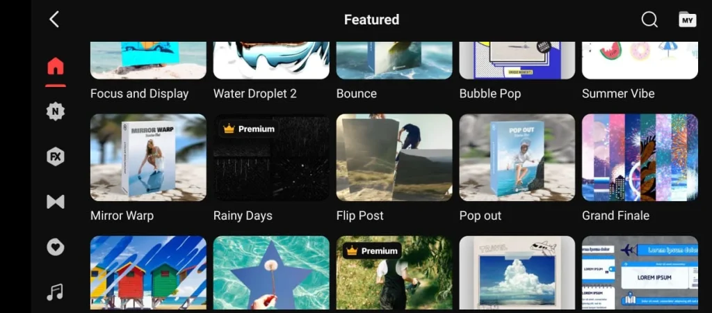 Smooth transition effects in KineMaster Mod APK for professional video editing
