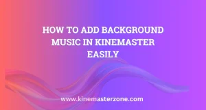 Adding background music to a video using Background Music in KineMaster feature