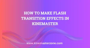 Flash transition effects tutorial showing creative Transition Effects in KineMaster